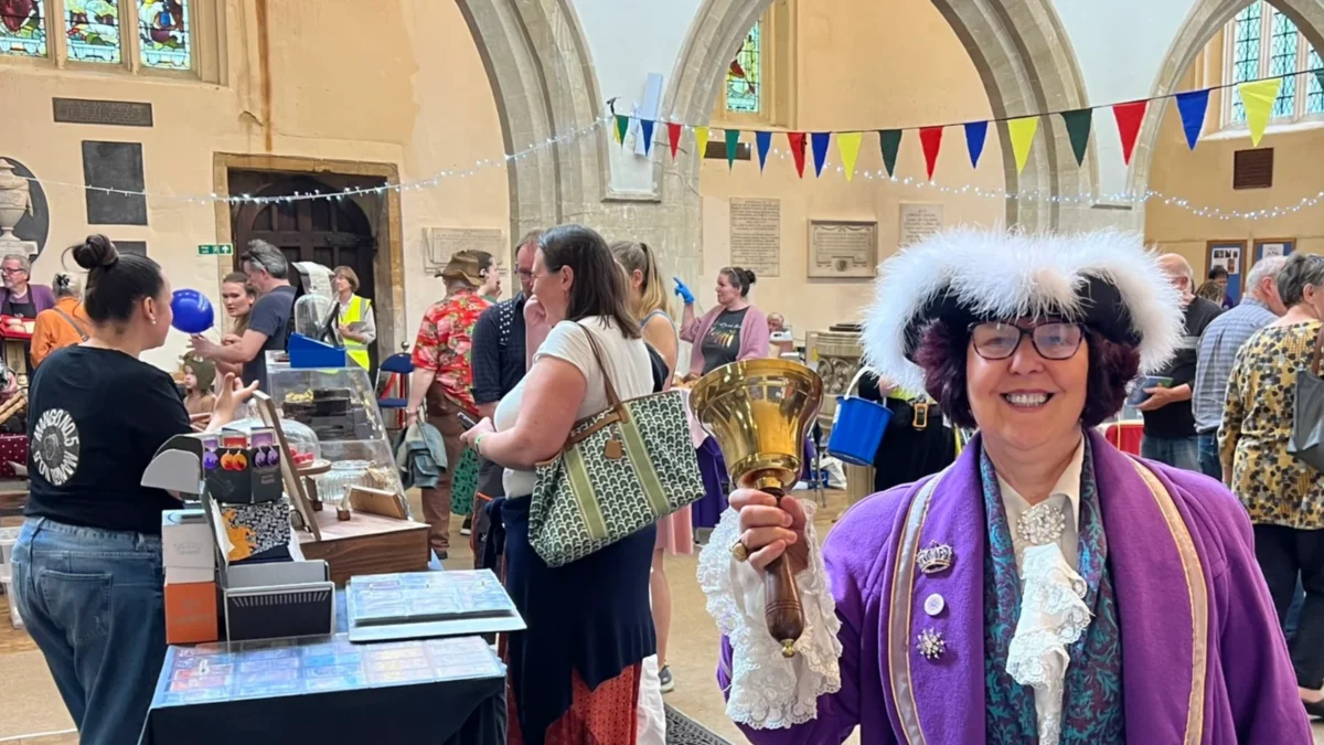 The town crier at WFOFAD