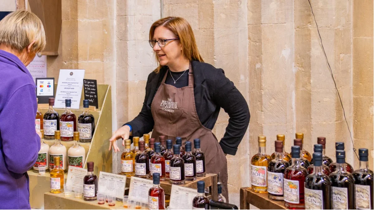 Wiltshire Liquer stallholder at WFOFAD